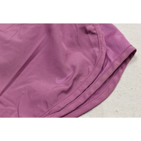 Nike Dri-FIT Womens Pink Running Shorts Regular Size S Gym Run - Picture 8 of 8